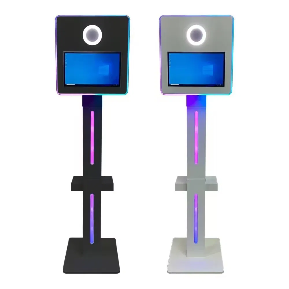 Retail Touch Screen Outdoor DSLR Selfie Stand Photobooth Carmera Machine