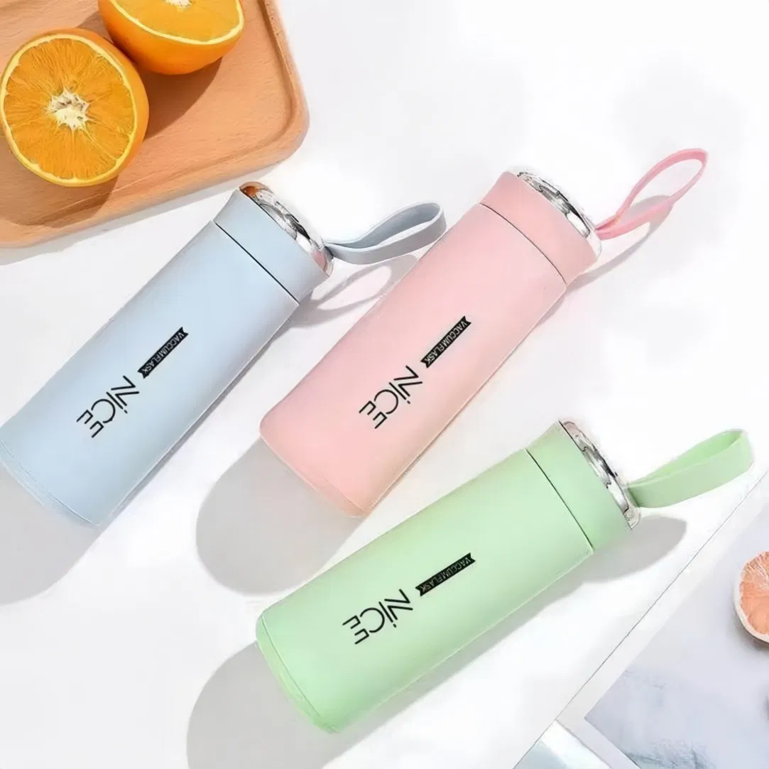 Многоразовая стеклянная кружка с силиконовым чехлом