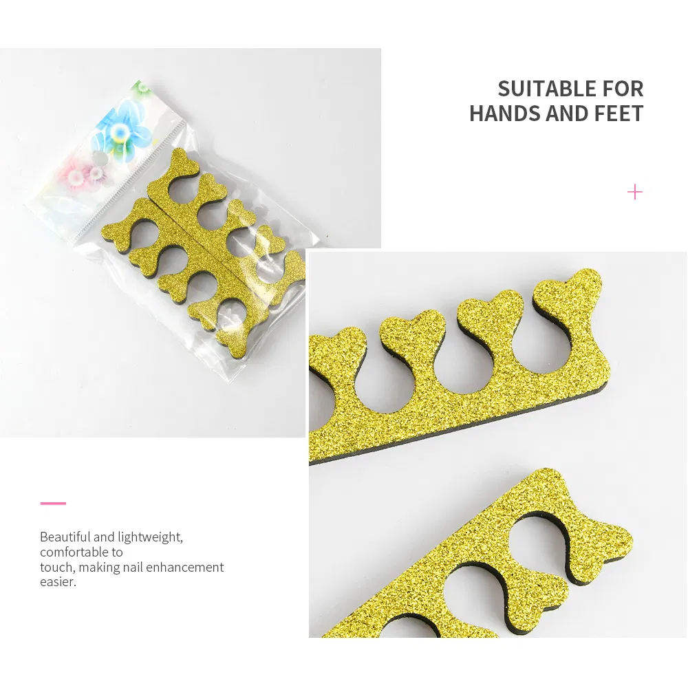 Heart Design Manicure Accessories Tools EVA Finger Nail Anti Touch Foot Care Gel Toe Separator