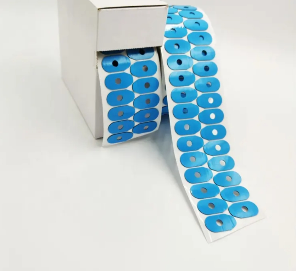 17*33mm Blue Optical Glasses Polishing Pad Lenses Blocking Pads Double Sided Foam Polishing Lens