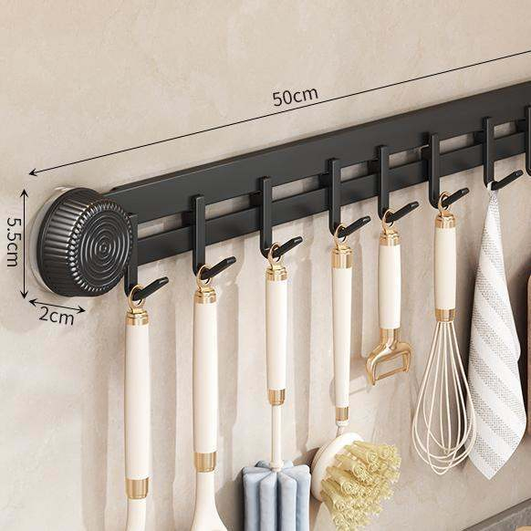 Strong Suction Cup, No Punching, Kitchen Bathroom Adhesive, One Row Hook