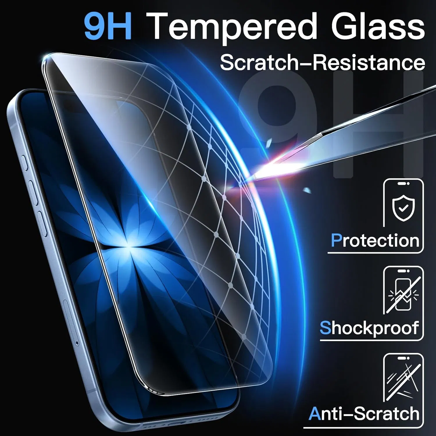 Защитное стекло 2.5D 9H для iPhone 17