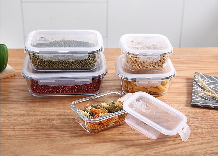 Leak-Proof Food Storage Containers with BPA-Free Sealed Lids Microwave and Dishwasher Safe