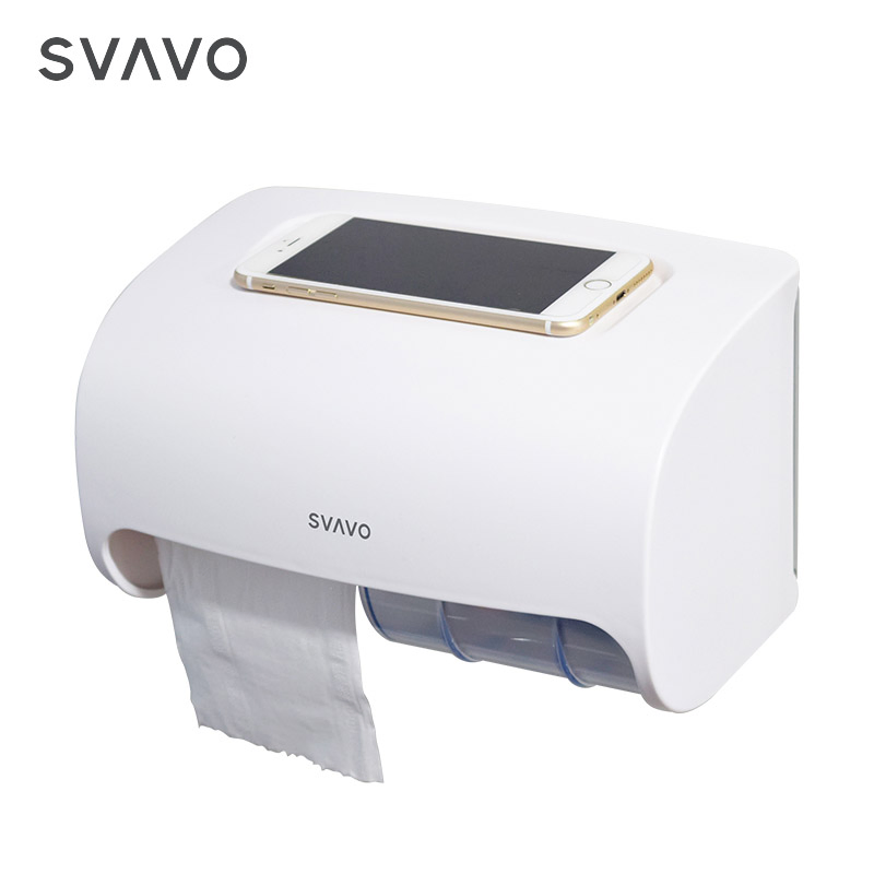 Настенный держатель для туалетной бумаги Svavo, большой объем