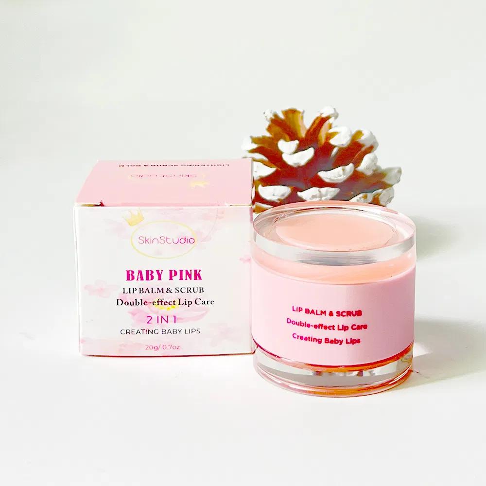 Private Label Lip Balm Manufacturers Exfoliating Lip Scrub Moisturize Continuously Hydrating 2 in 1 Lip Scrub and Balm Organic L