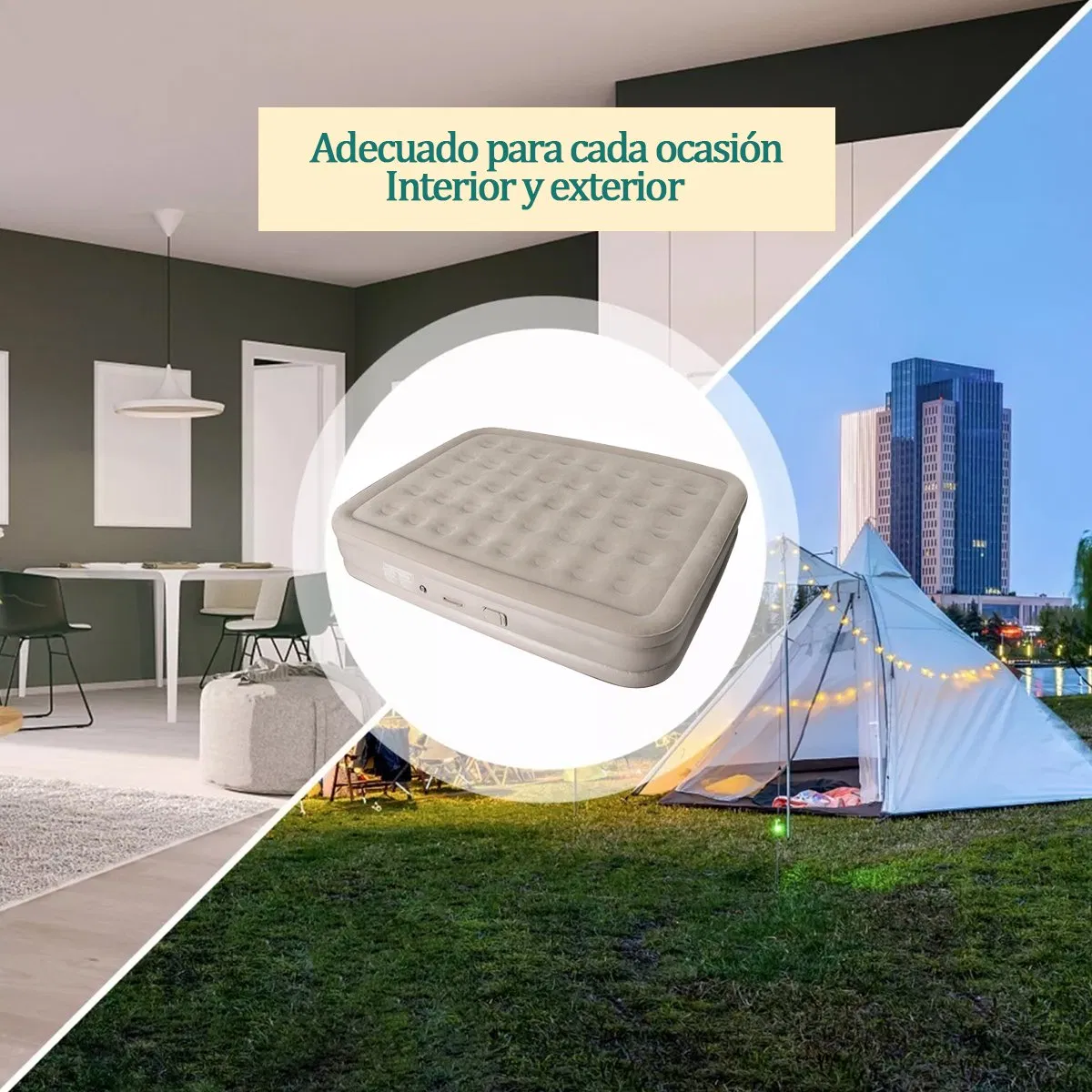 Double Inflatable Mattress 4000 Ma Built-in Electric Pump Free Shipping to Mexico City