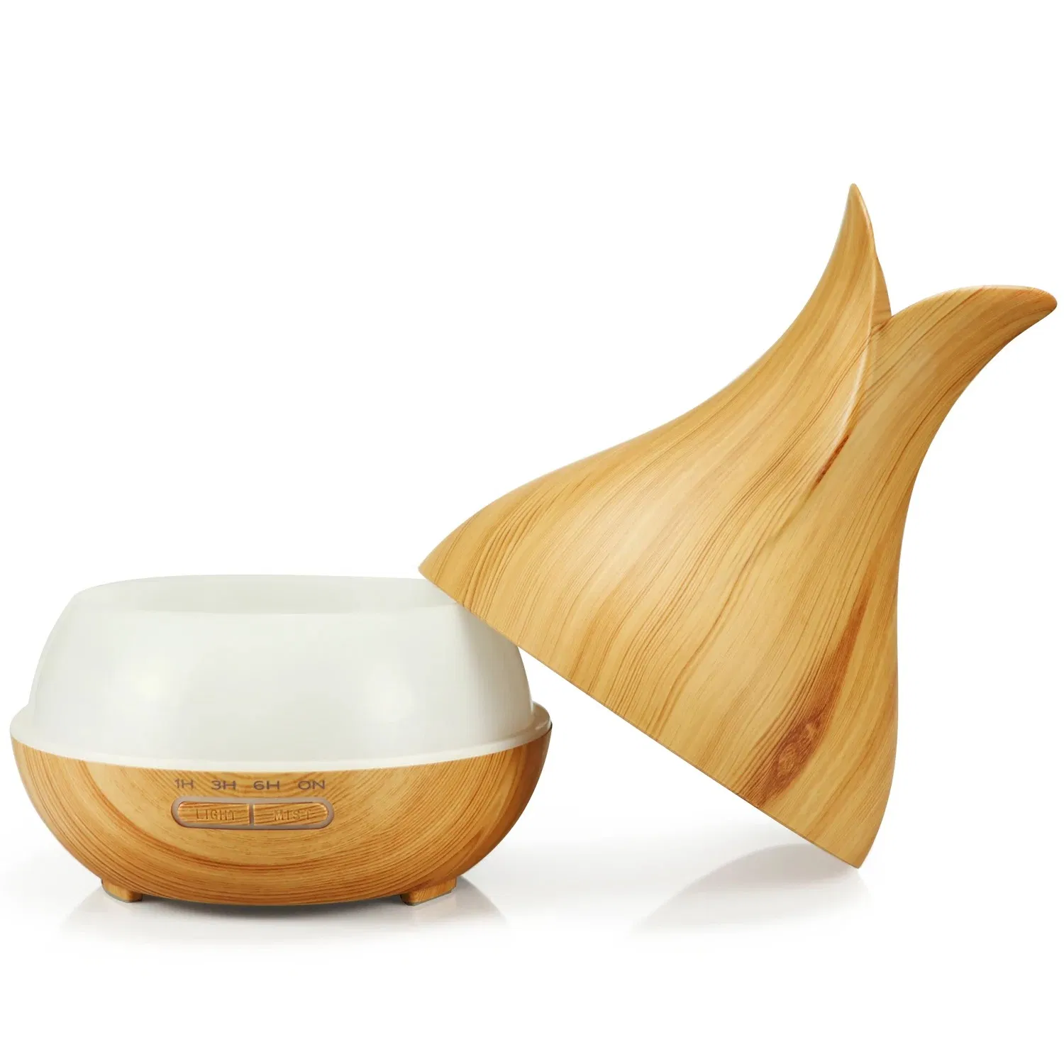 Home Ultrasonic Aroma Diffuser with Wood Grain and WiFi
