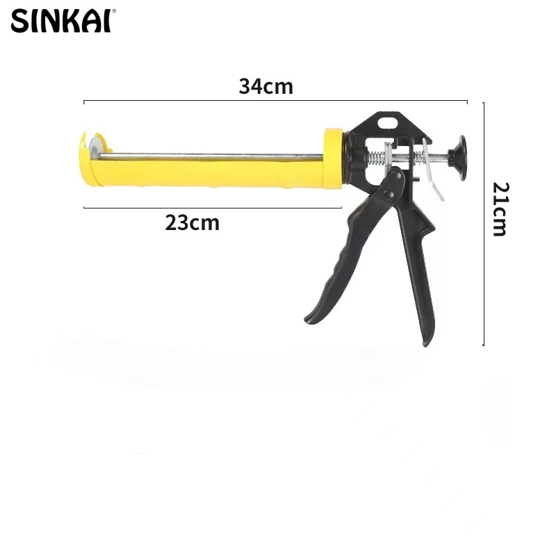 OEM Labor-Saving Manual Smooth Rod Plunger Hand Sealant Gun for Glass Glue and Silicone Caulking