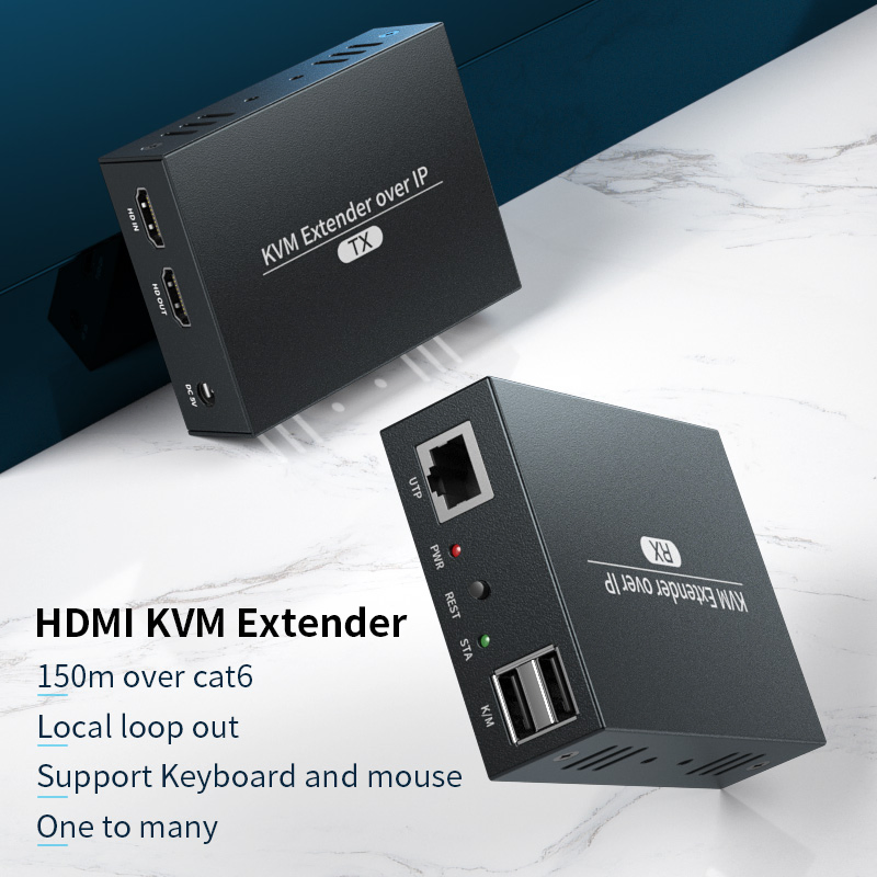 HDMI KVM-удлинитель 150 м 1080P One to Many