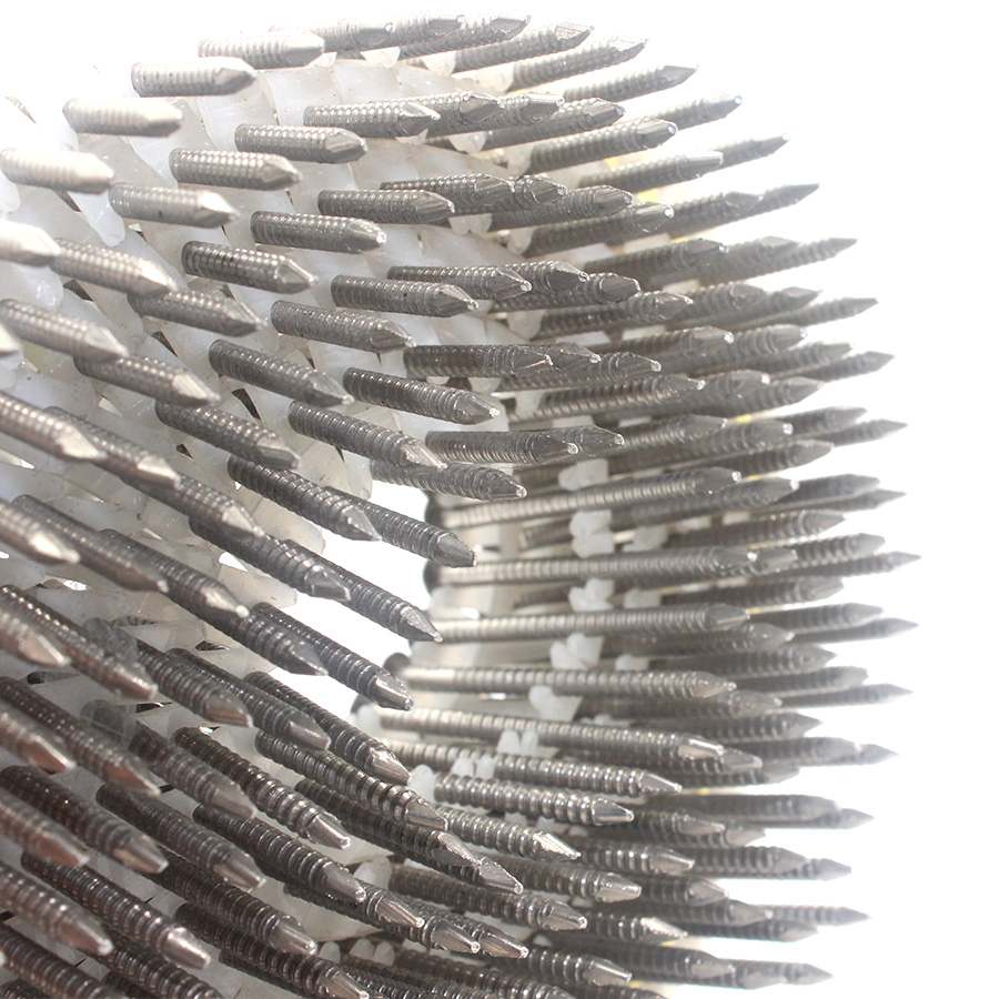 15 Degree 304 Stainless Steel Plastic Coil Nails Ring Shank 2.5X40mm