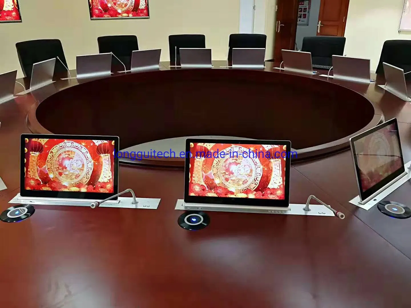 Display Screen From Video Meeting Room System