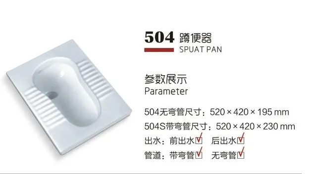 Chaozhou Sanitary Ware Factory Hot Sale White Color Ceramic Wholesale Price Squat Toilet Pan Bathroom Wc Squatting Pan