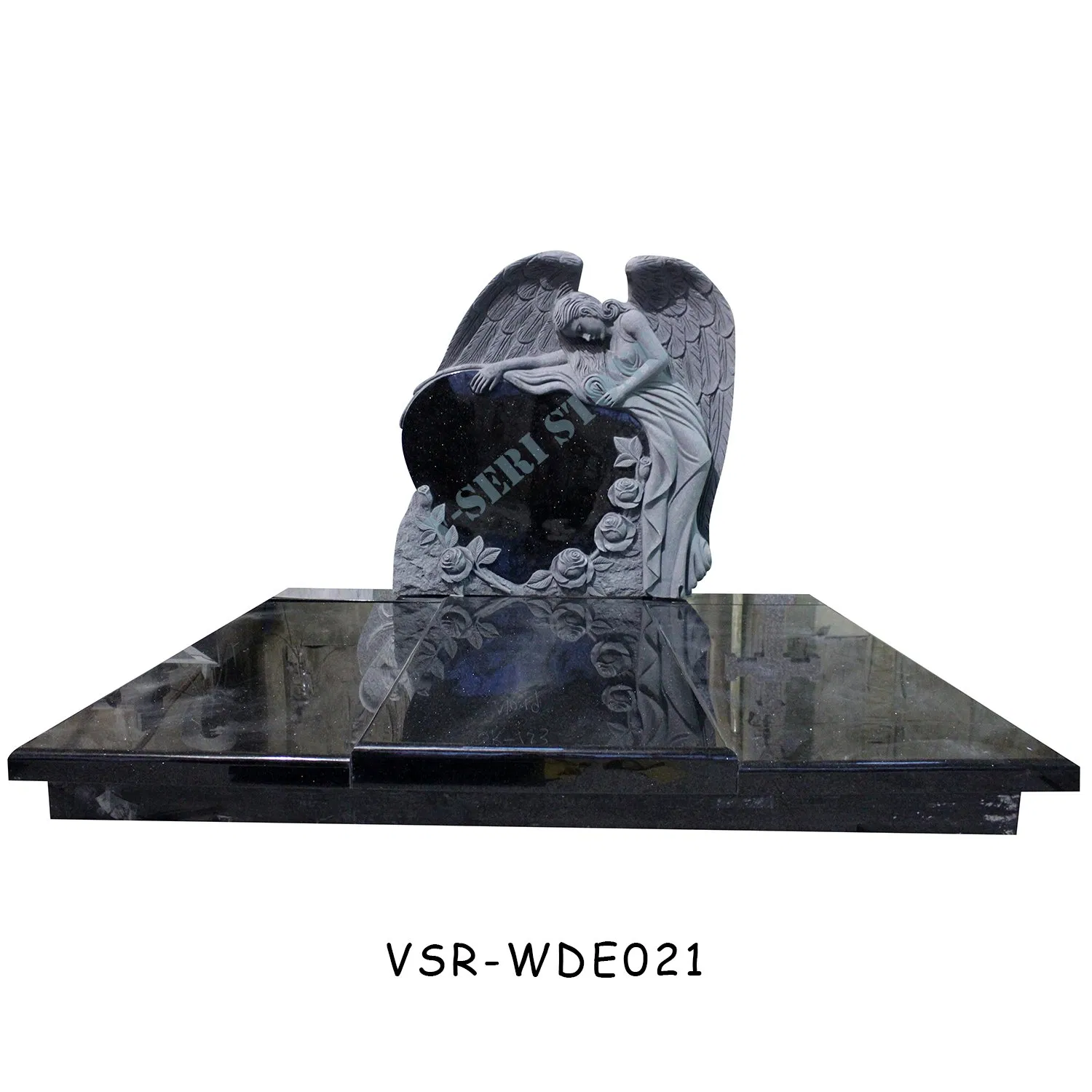 Popular Customized Angel Heart Tombstone Design Headstones Monuments