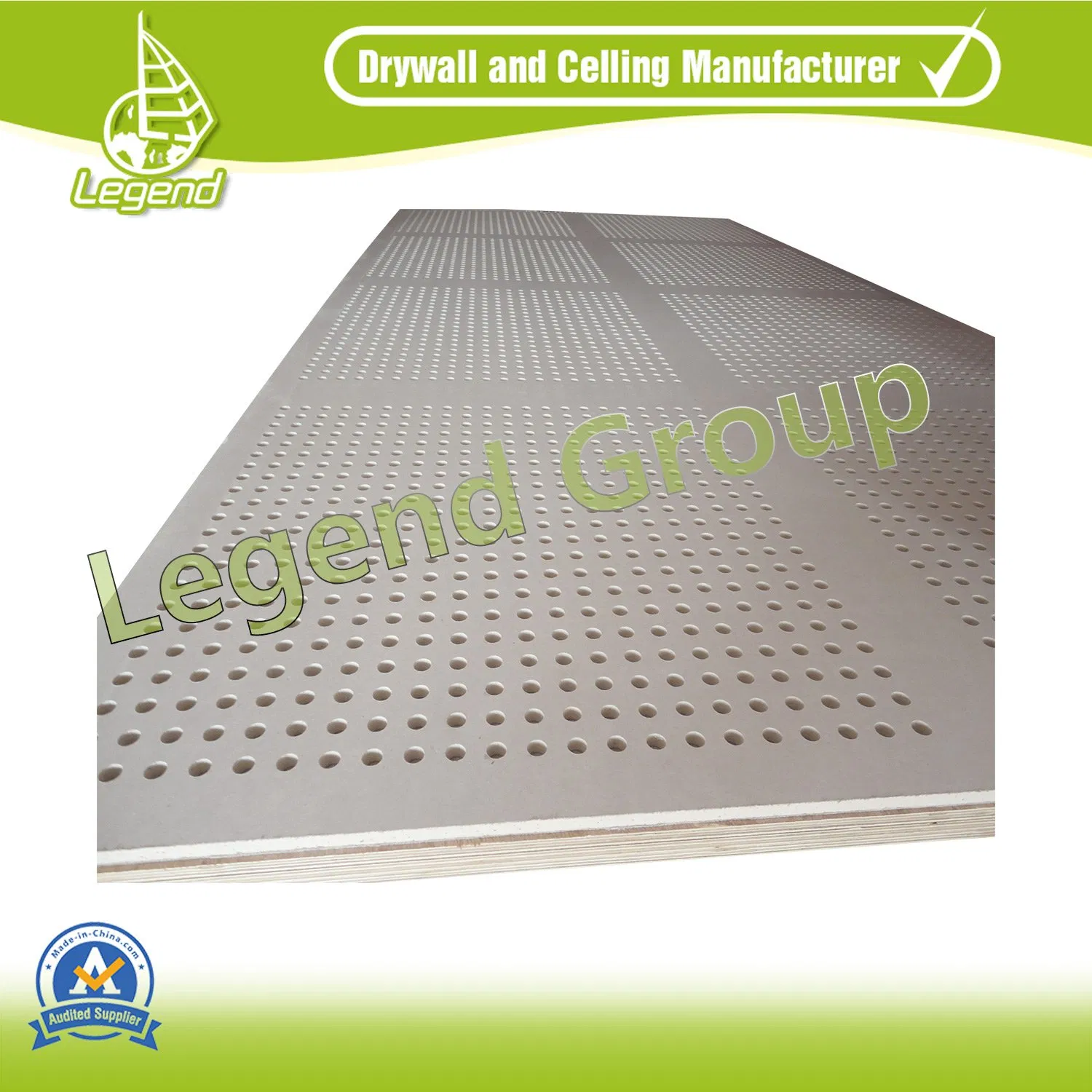 Fireproof Gypsum Board for Partition Wall / Ceiling Gypsum Board Price