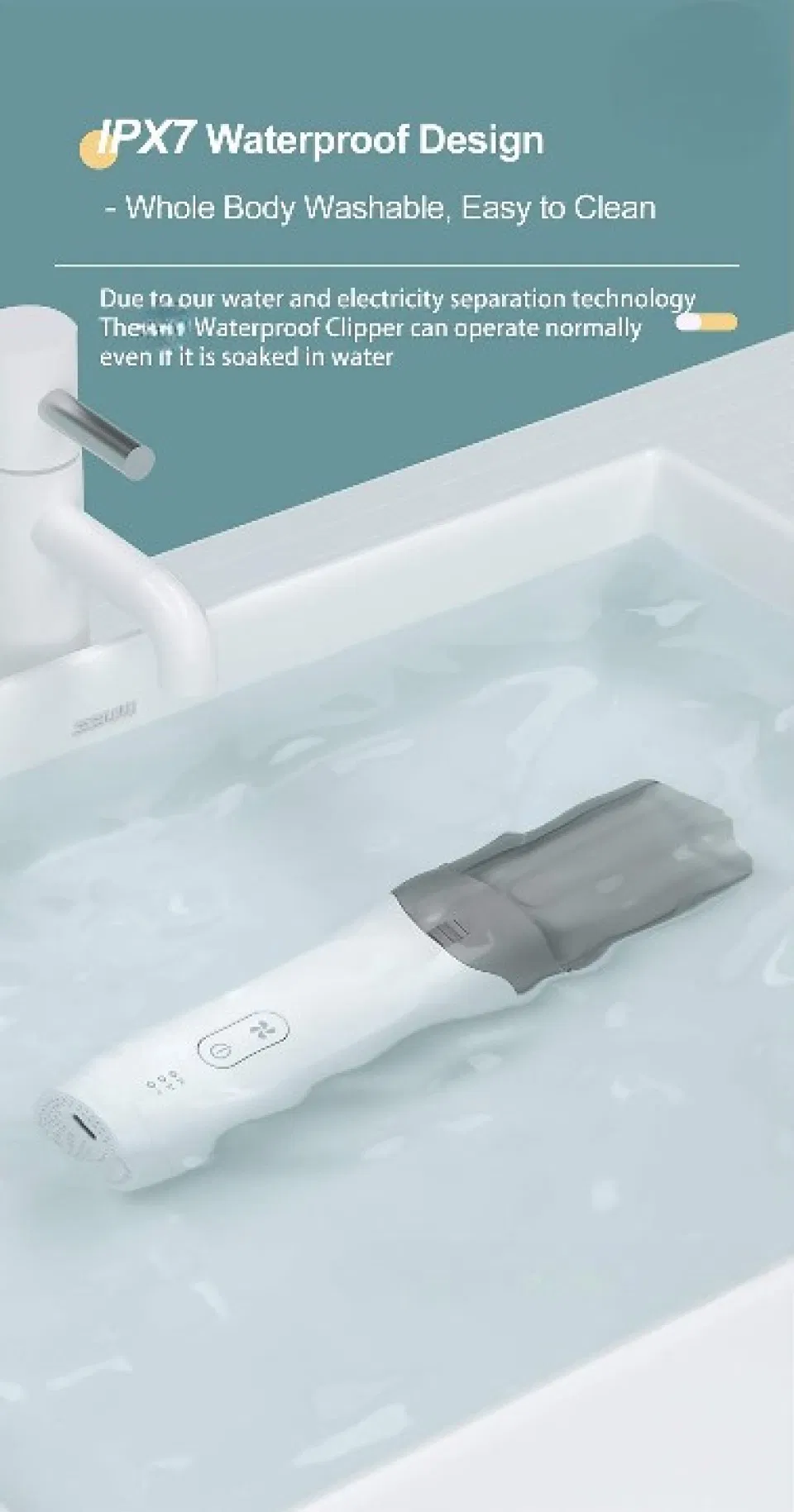 High Quality Baby Care Waterproof Hair Trimmer Vacuum Ultra Quiet Hair Clipper