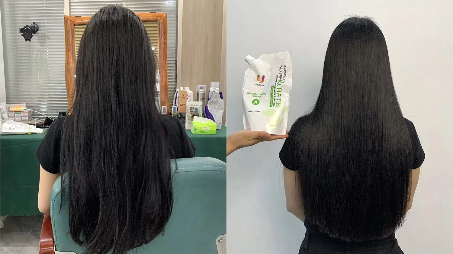 Wholesale Smooth Keratin Natural Rebonding Hair Straightening Cream