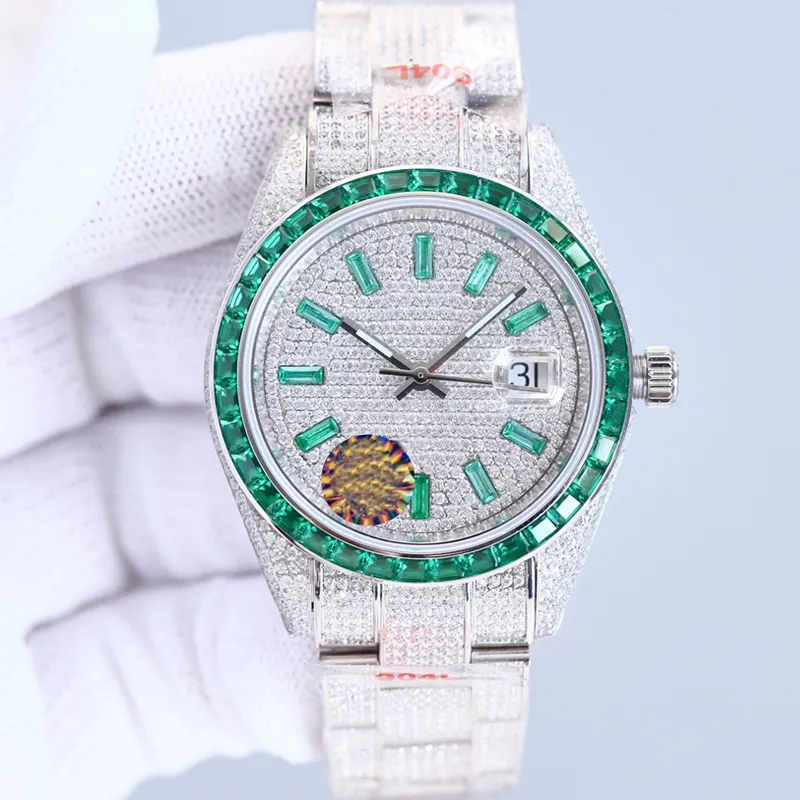 Diamond Rainbow Watch Men Watch 41mm Stainless Steel Strap Mechanical Movement Sapphire Waterproof Design Watch Montre De Luxe Replica Online Watch