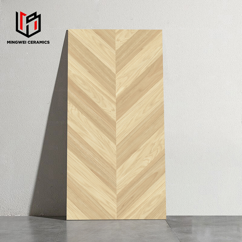 Zibo Wooden Strip Series 600X1200 mm Anti Slip Matt Porcelain Tiles Floor Wall