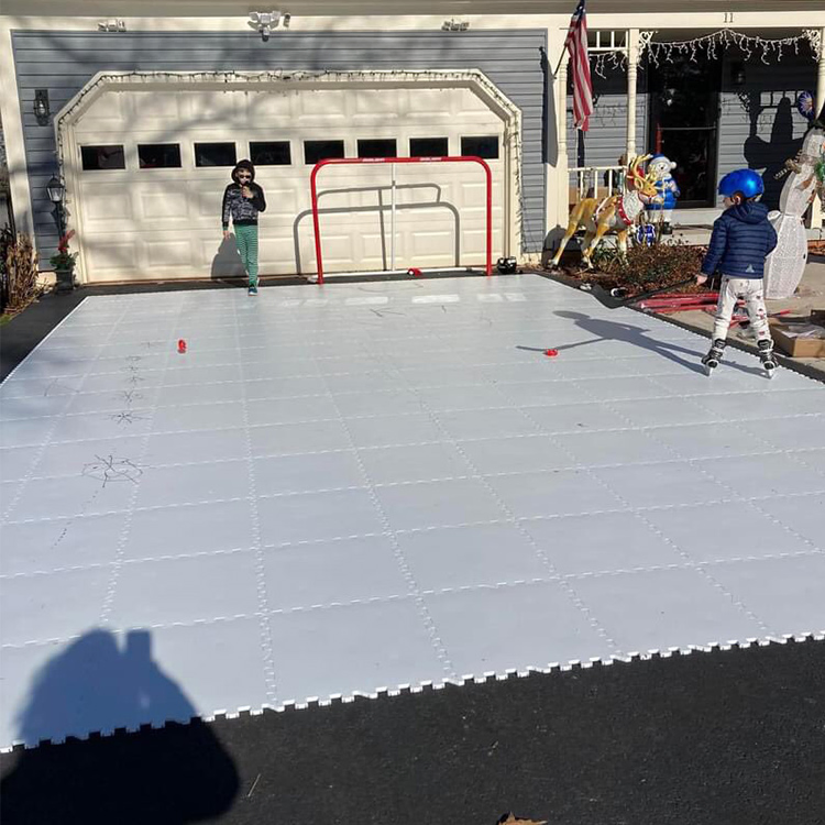 Artificial Rink Synthetic Ice Skating Tiles Roller Skate Flooring Hockey Shooting Pad