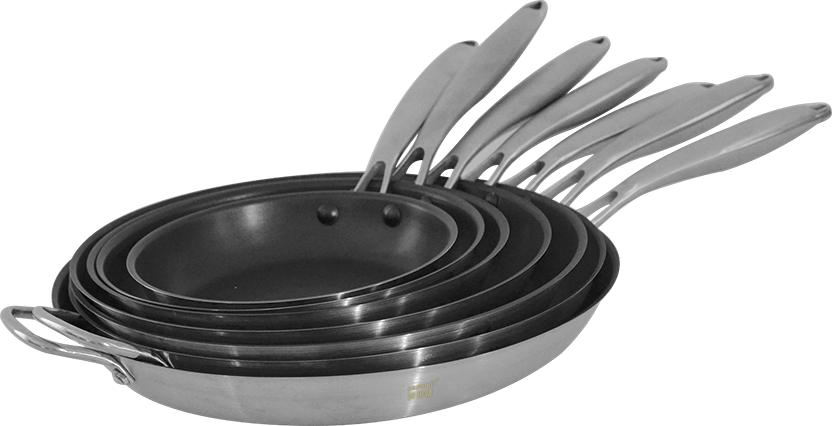 European Stainless Steel Non-Stick Frying Pan with Precision Handle