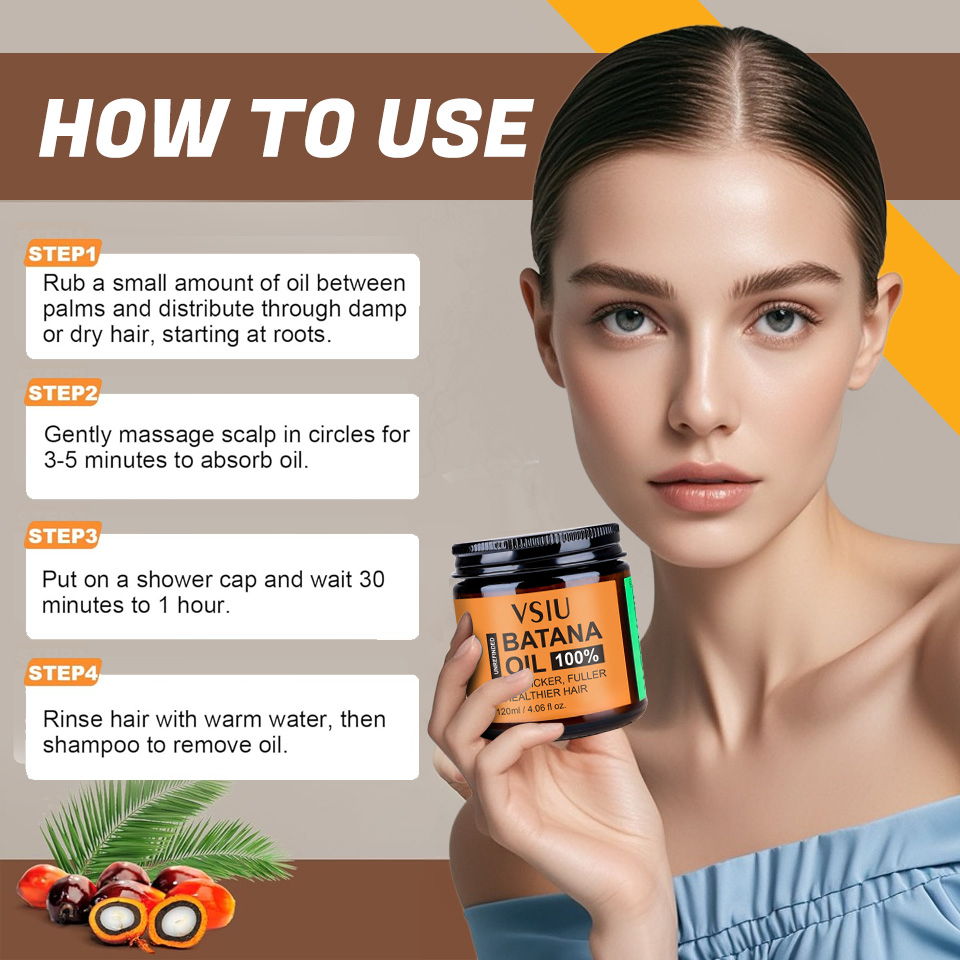 Raw Batana Oil for Hair Growth Pure Organic Batana for Thick and Strong Natural Hair
