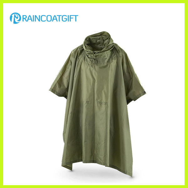 Lightweight Waterproof Ripstop Polyester PVC Rain Poncho