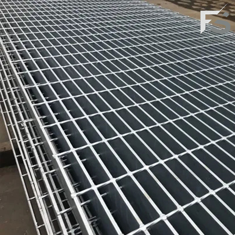 Manufacturer Sales Light Steel Structure Non Slip Serrated Bar Grating Floor Drain Cover Industrial Walkways Steel Bar Grating