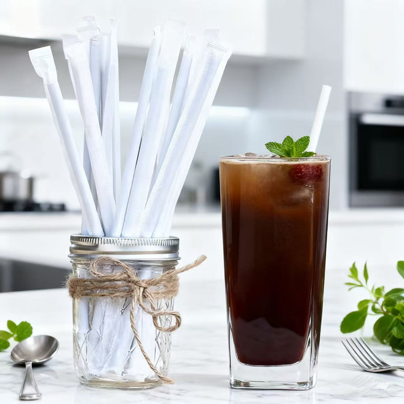Eco-Friendly Single Stick Packaging Disposable Biodegradable environment Friendly Bio Pha Straw
