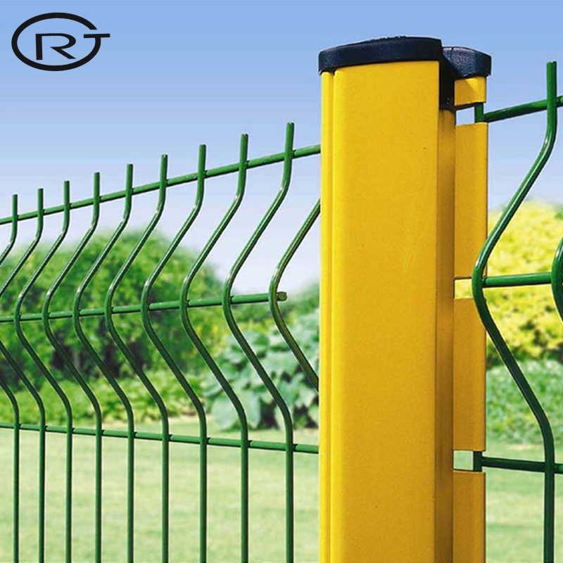 Steel Mesh Security Fencing & Green PVC Coated V-Mesh Metal Fence