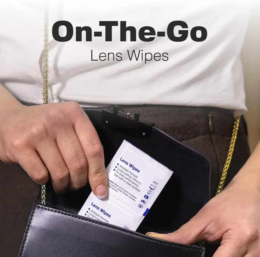 Pre-Moistened Lens Cleaning Wipes Eco-Friendly Wet Scratch-Free Optimal Screen Cleaning Individually Wrapped for Phones