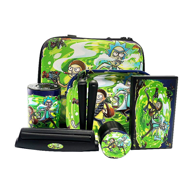 Multi-Pattern Portable Smoking Set Multi-Series Pipe Set Cigarette Tray Smoke Grinder