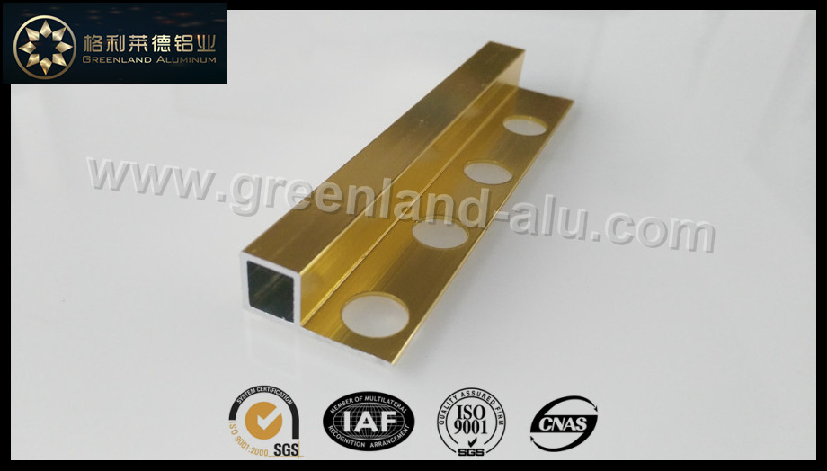 Matt Gold Square Box Tile Trim