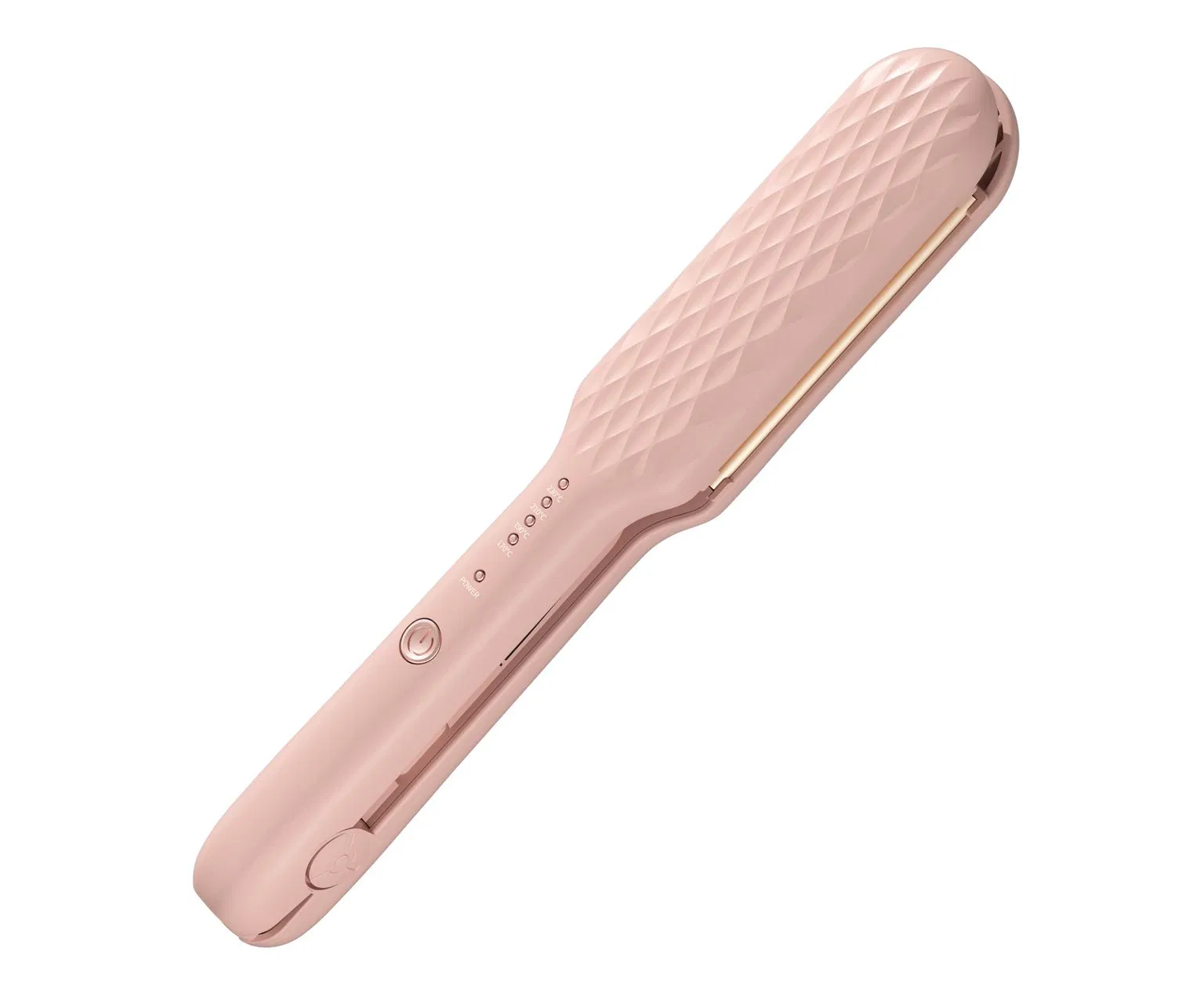 Travel-Friendly Flat Iron and Curler, Dual Voltage, Black and White