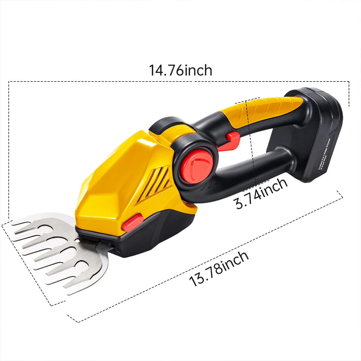 Cordless 21V Mini Handheld Brush Electric Hedgerow Multifunction DIY Grade Battery Powered