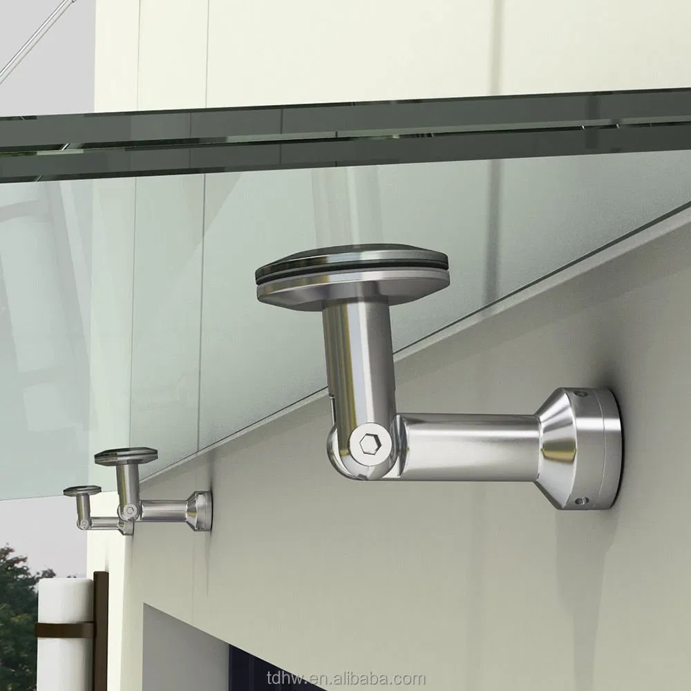 Stainless Steel Canopy Mounting Bracket Glass-to-Wall