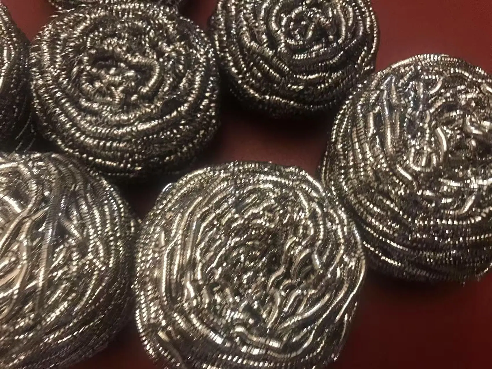 China Factory Stainless Steel Wire Dish Pot Cleaning Scourer with Collective Package