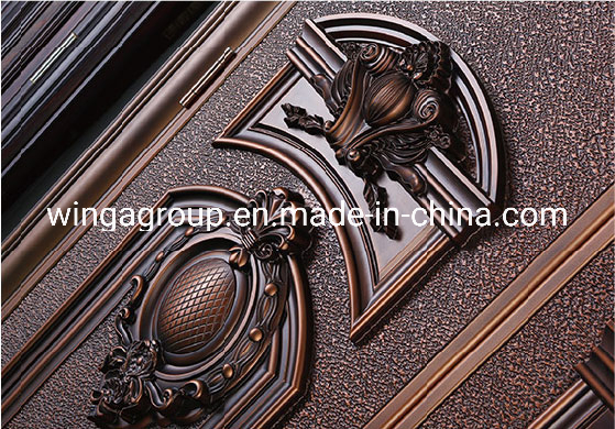 Villa Sun Proof Cast Aluminum Board Safety Copper Door (WG-FB-07)