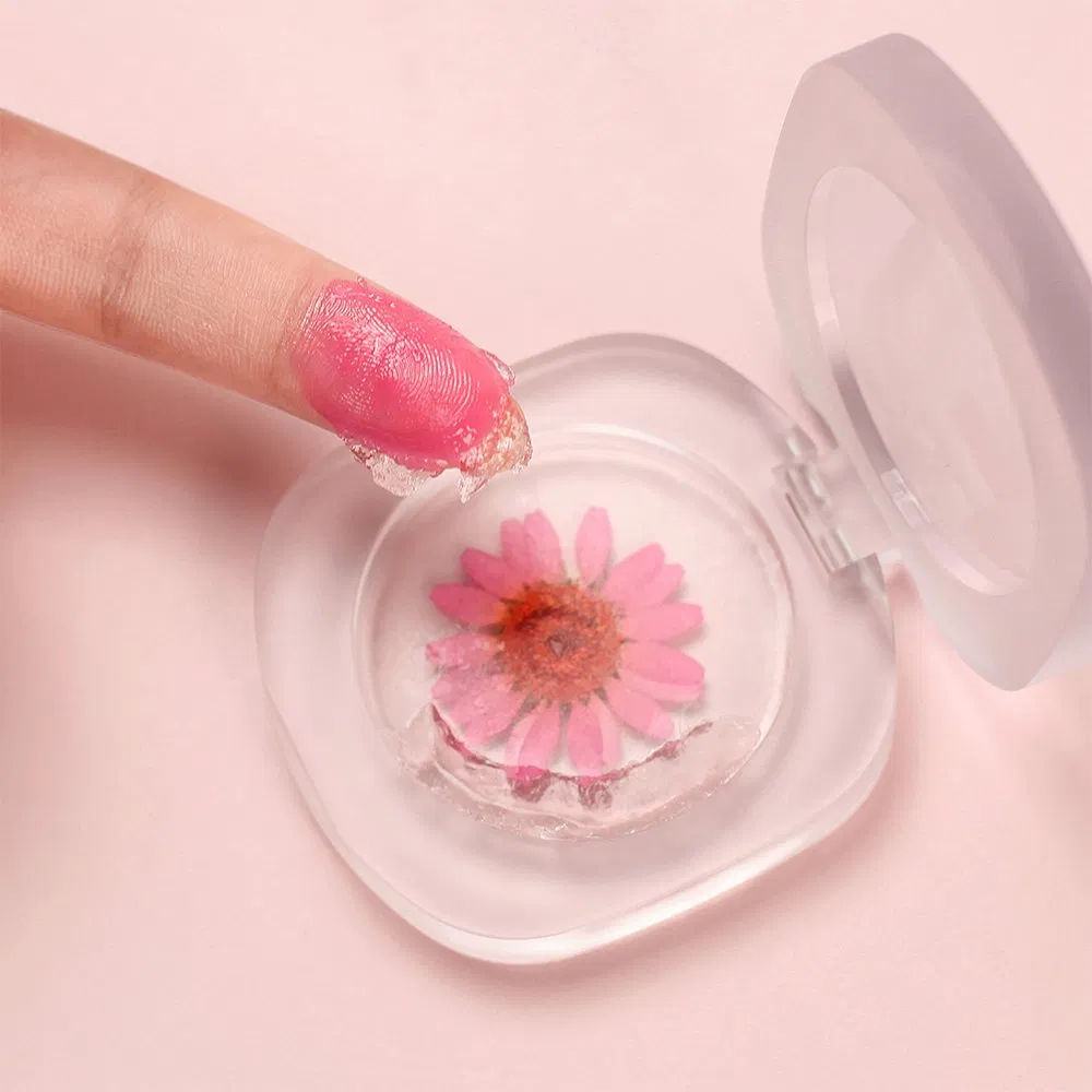 Real Flower Transparent Blush Cream Color Changing Cheek Cosmetic Luxury Long Lasting OEM Blusher