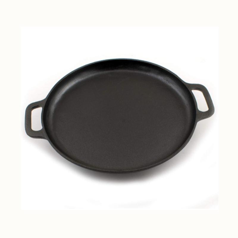 Pre-Seasoned Cast Iron Baking Skillet Griddle Pizza Pan