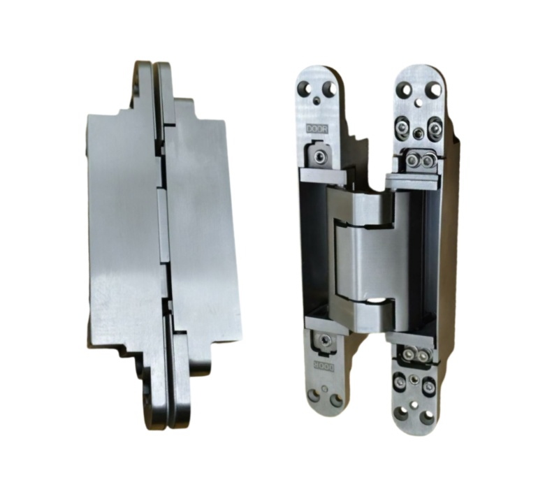 3D Invisible Adjustable Heavy Duty 200kg Hidden Concealed Large 304 Stainless Steel Hinge for Gate Wooden Swing Door