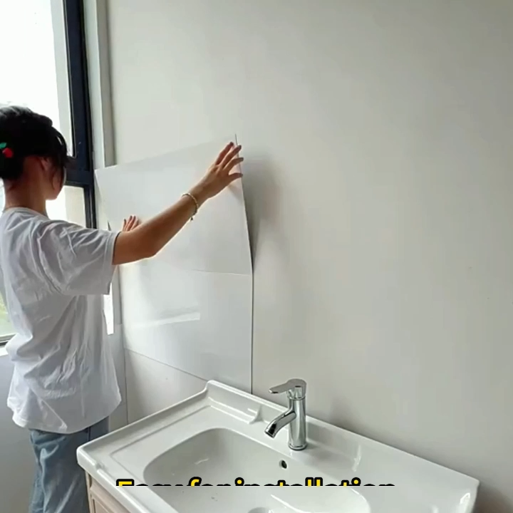 Waterproof Marble PVC Vinyl Wall Panels Stickers for Kitchen Decor