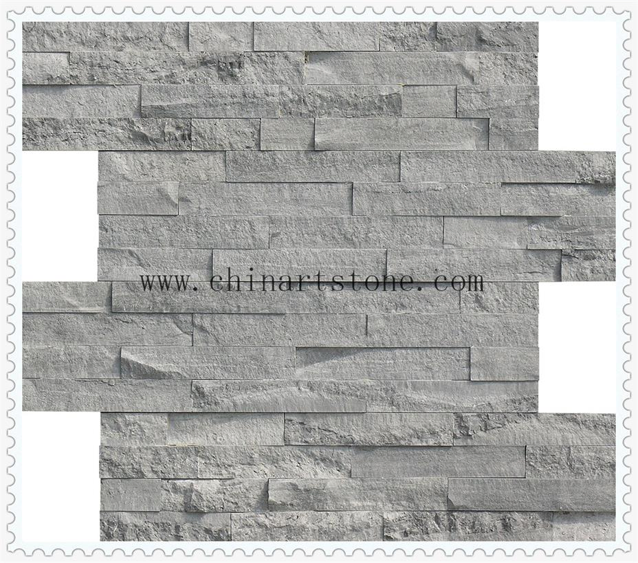 China Hot Sale Blue Wooden Culture Stone Slate for Wall Cladding