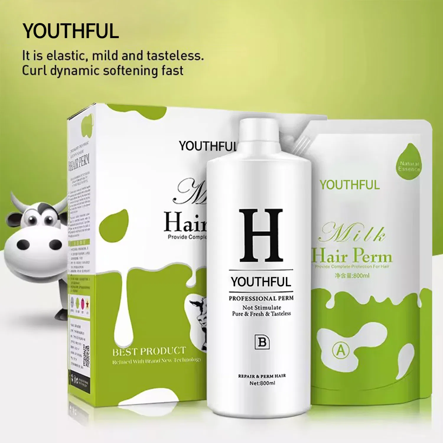 800ml*2 Non-Invasive Keratin Hair Straightening Cream