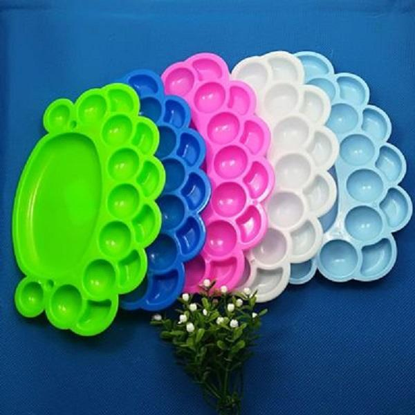 Color Mixing Palette Wholesale for Painting Custom Shaped White Porcelain Palette for School