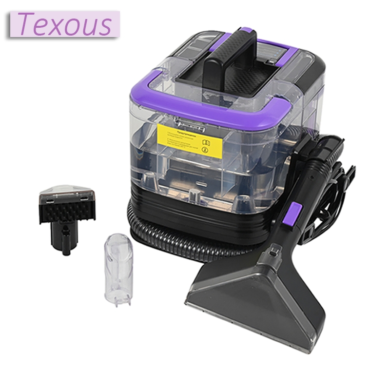 Electric 450W Vacuum Fabric Cleaner- Handheld Dry Wet for Car & Home Upholstery Stain Care