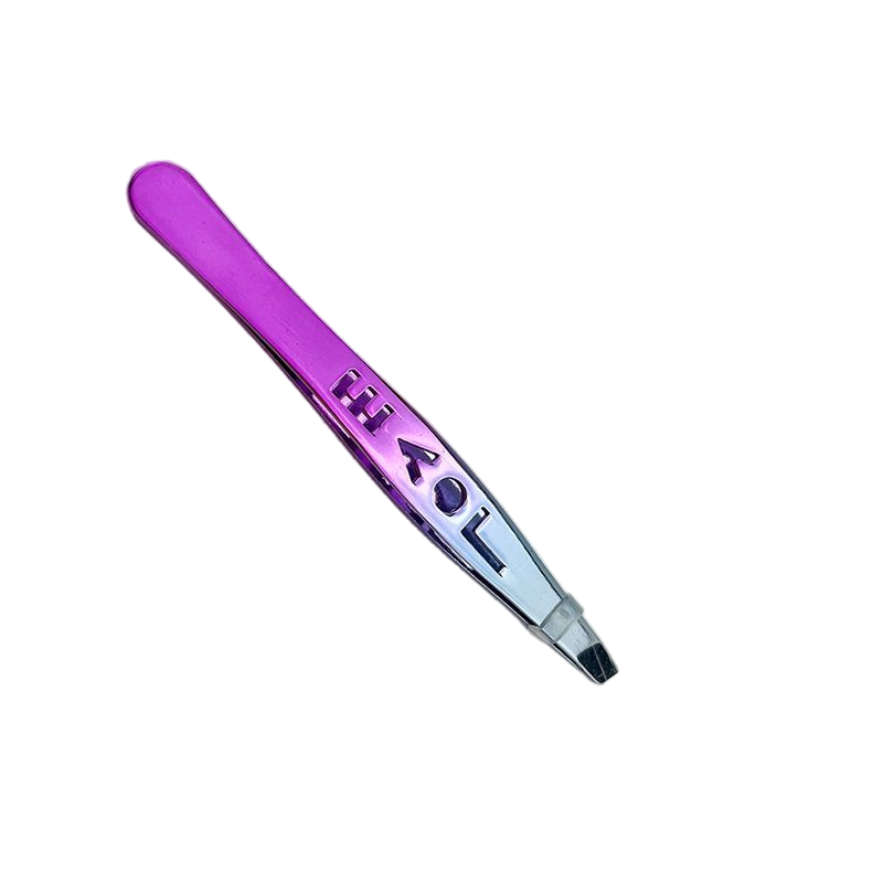 Lady Personal Care Makeup Tool Stainless Steel Slanted Eyebrow Tweezer