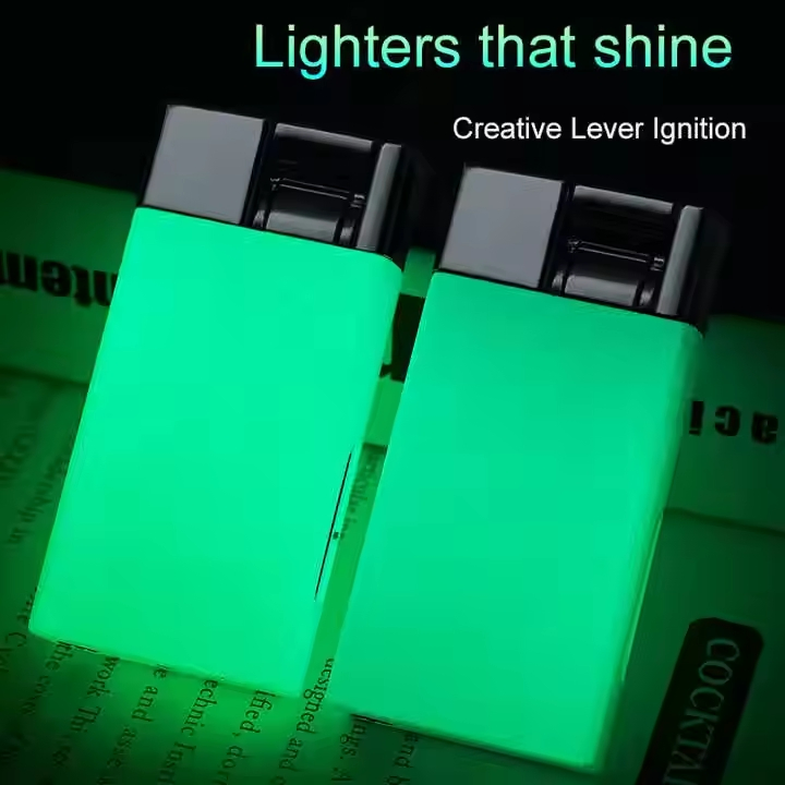 Windproof Lighter Blue Flame Customizable Logo