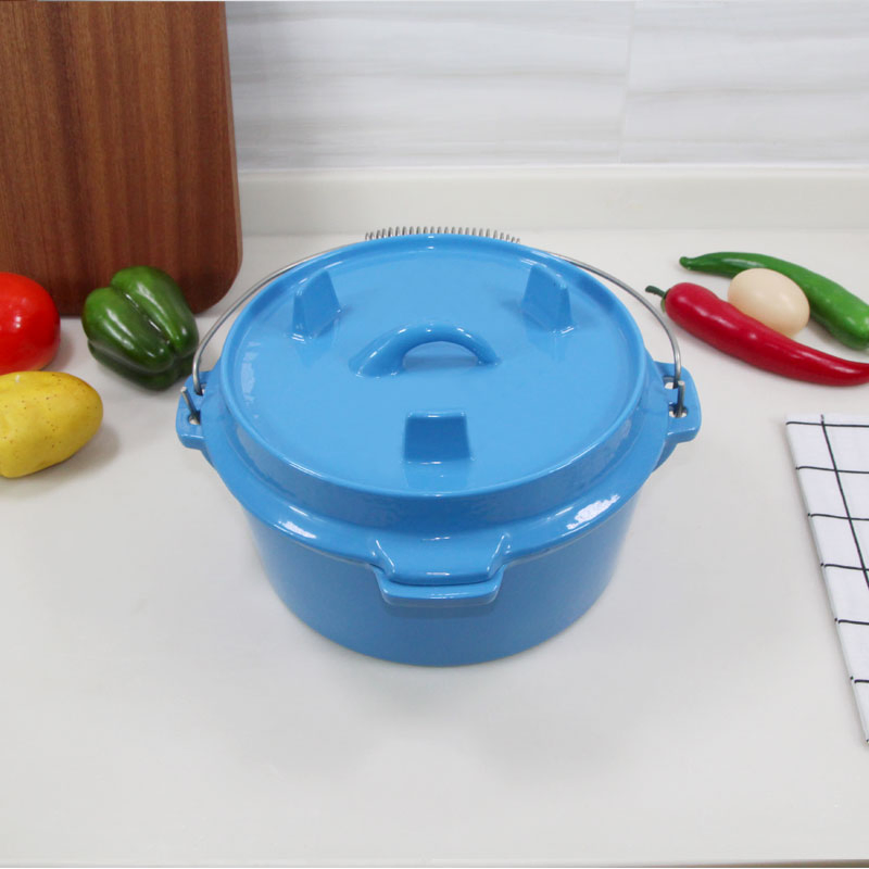 Чугунная эмалированная утятница с крышкой