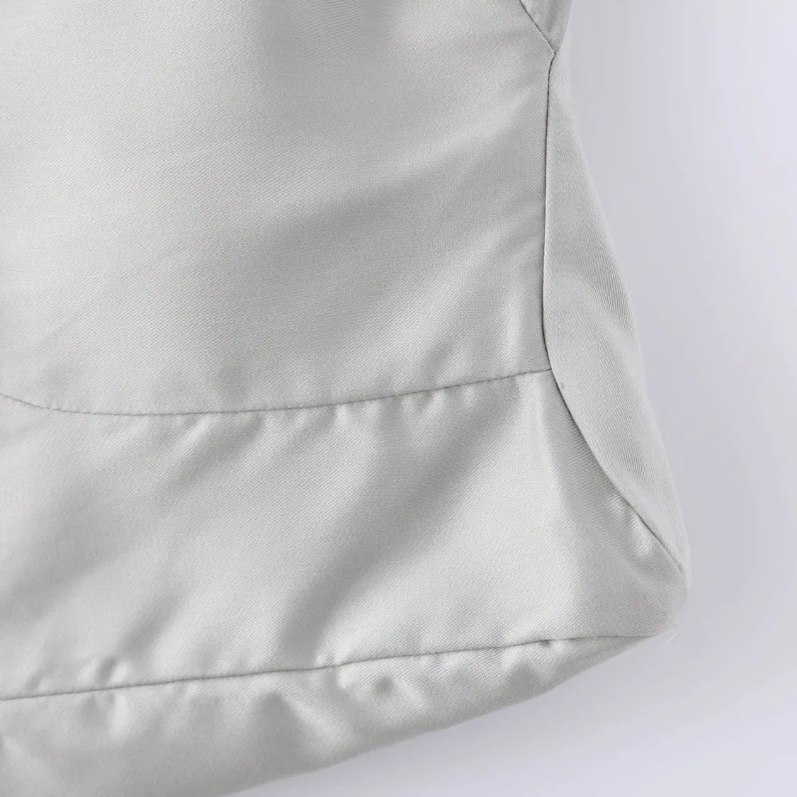 Custom Home Use Bamboo Woven Fabric Pillow Case Cover with Zipper