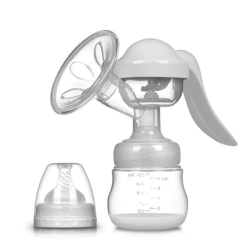 Wholesale Portable High Quality Silicone Manual Milk Pump Simple Cheap BPA Free Food Grade Manual Breast Pump for Baby Products